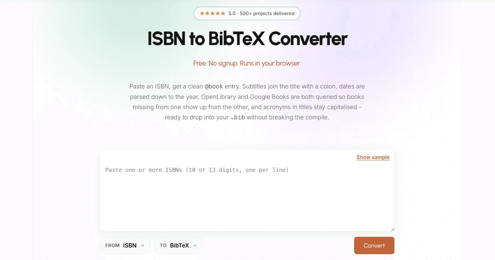 BibTeX Generator Tools by TheLaTeXLab image 3