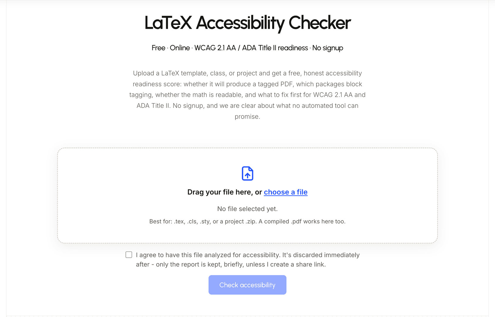 LaTeX Accessibility Checker image 1