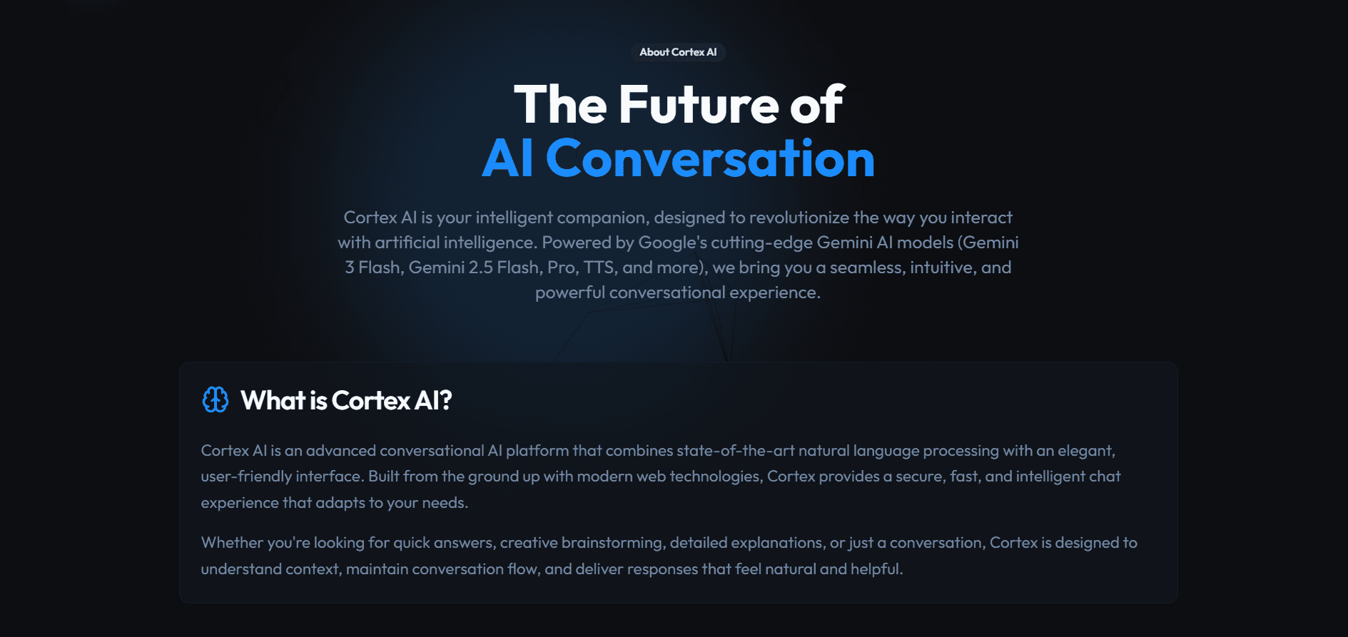 Cortex AI - Your Intelligent AI Companion image 3