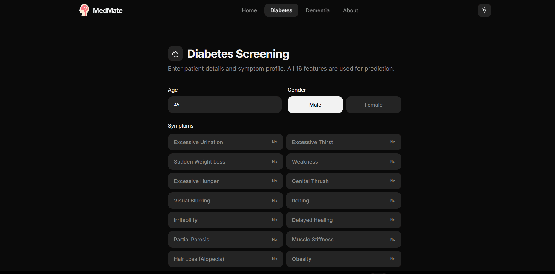 MedMate_ML - Dementia and Diabetes detection image 3