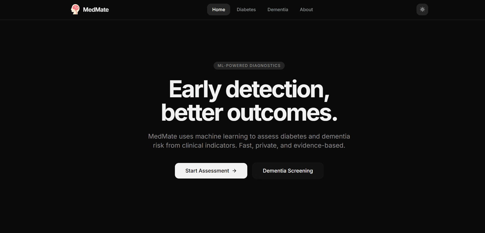 MedMate_ML - Dementia and Diabetes detection image 2