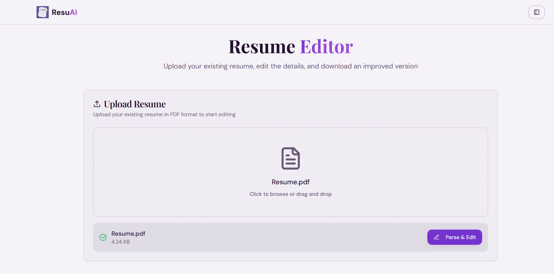 ResuAI - AI Powered Resume Builder image 4