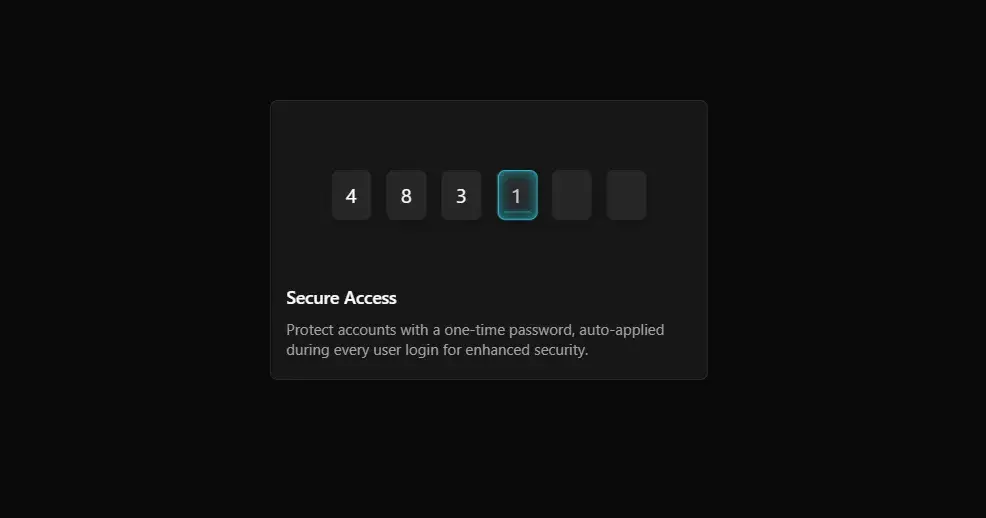 Built an OTP input that feels alive