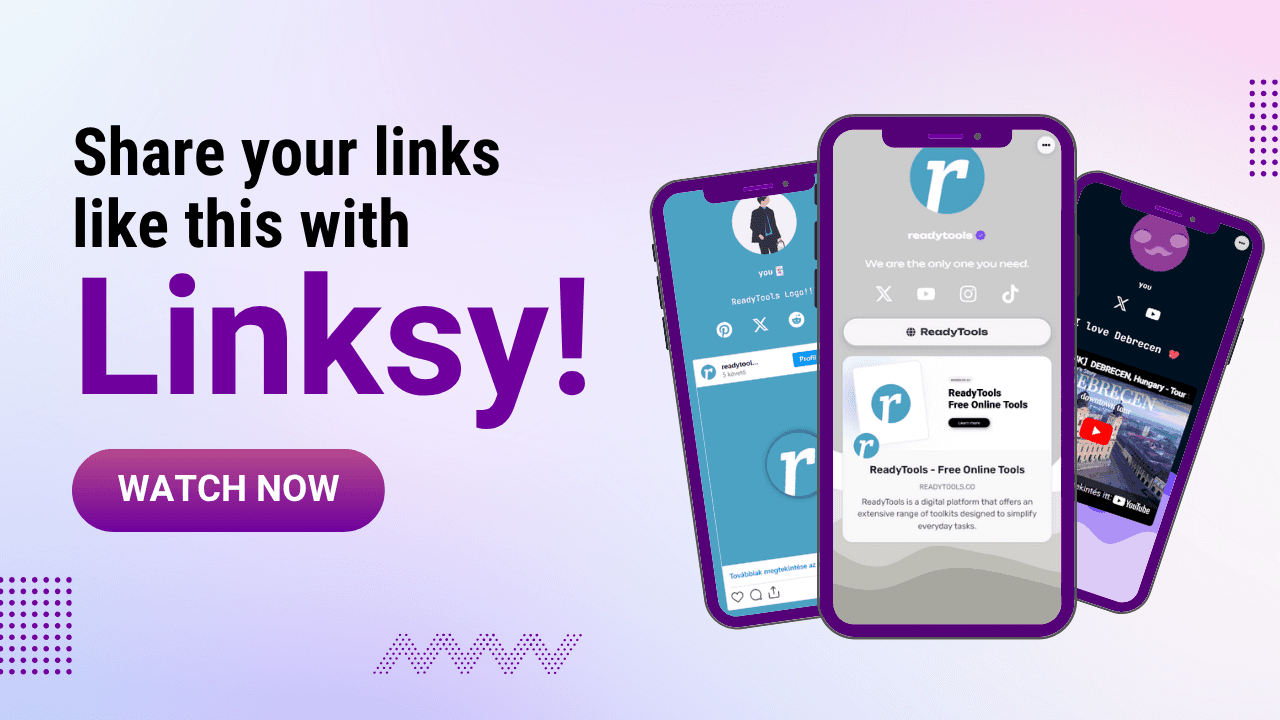 Linksy, the best link in bio image 1