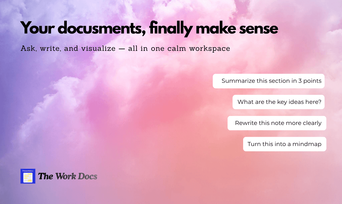 The Work Docs - AI workspace image 1