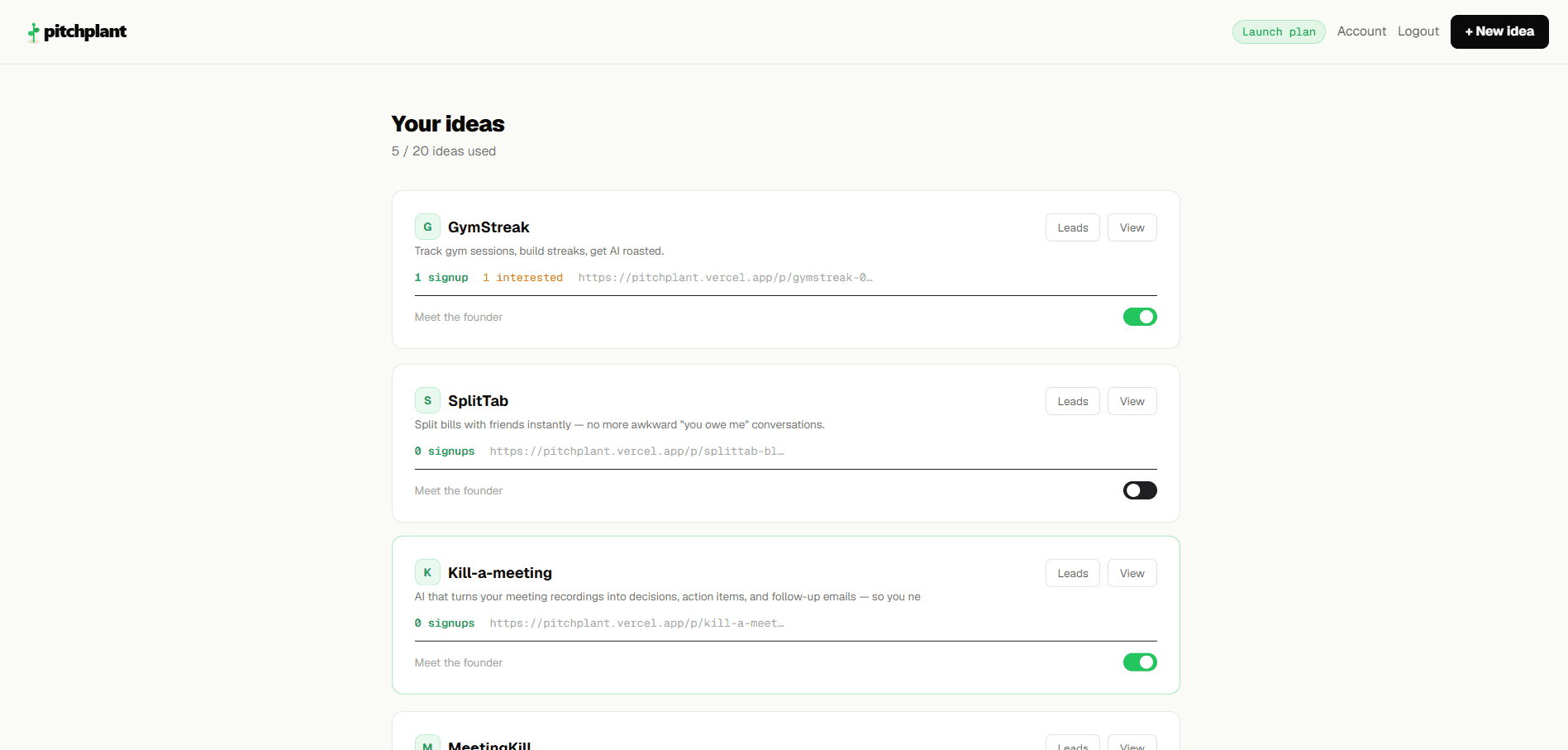Pitchplant - Plant your idea. See if it grows image 5