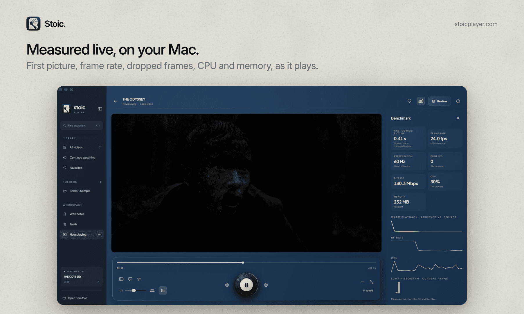 Stoic — The HDR video player for Mac image 4