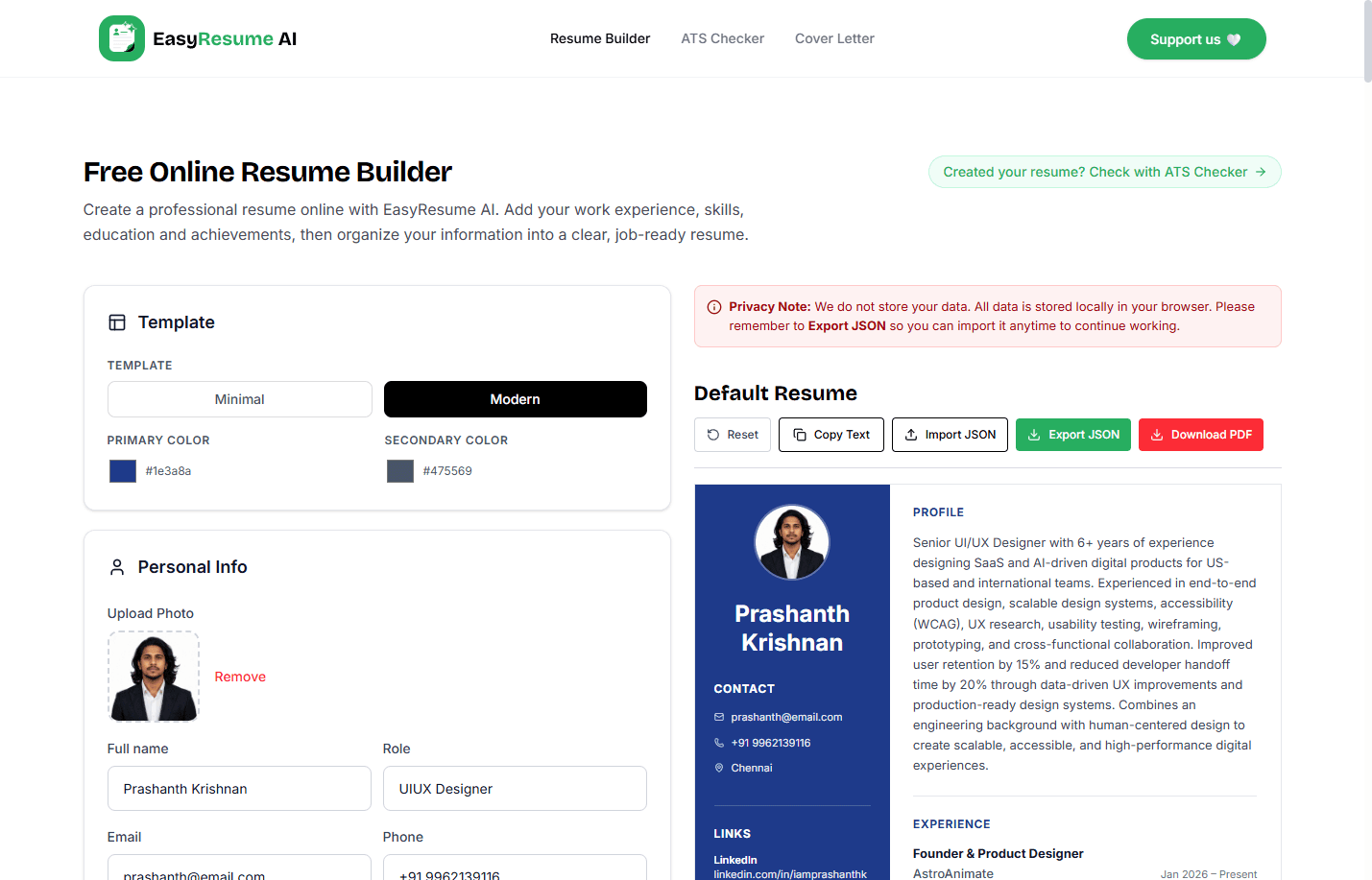 EasyResume AI – Easy Resume Builder image 2