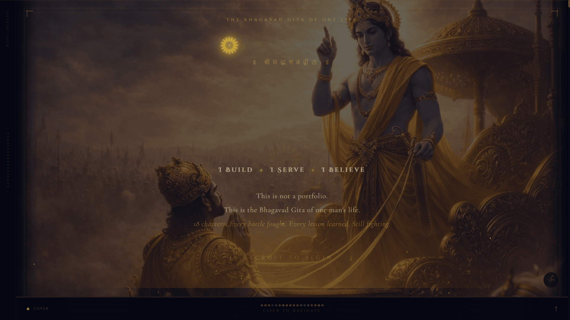 Bhagavad Gita Theme Portfolio image 2