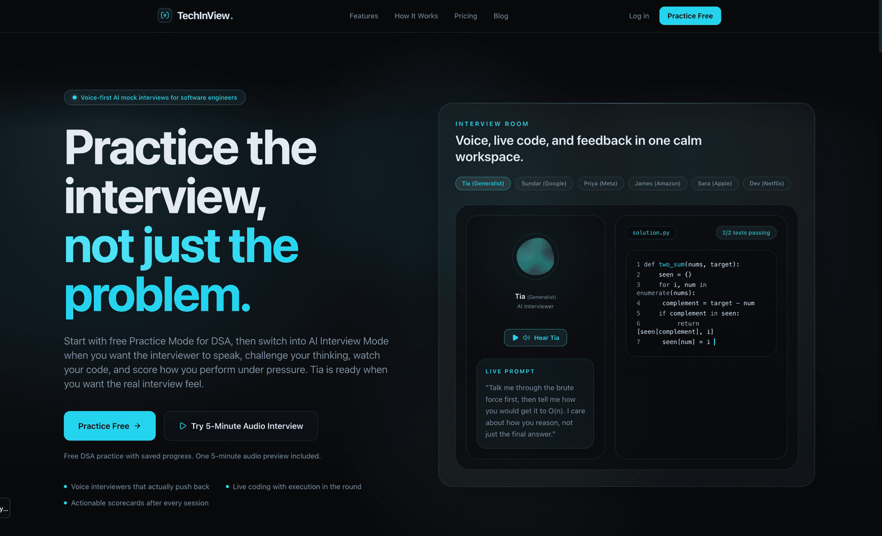 TechInView | AI Mock Interview Platform image 2