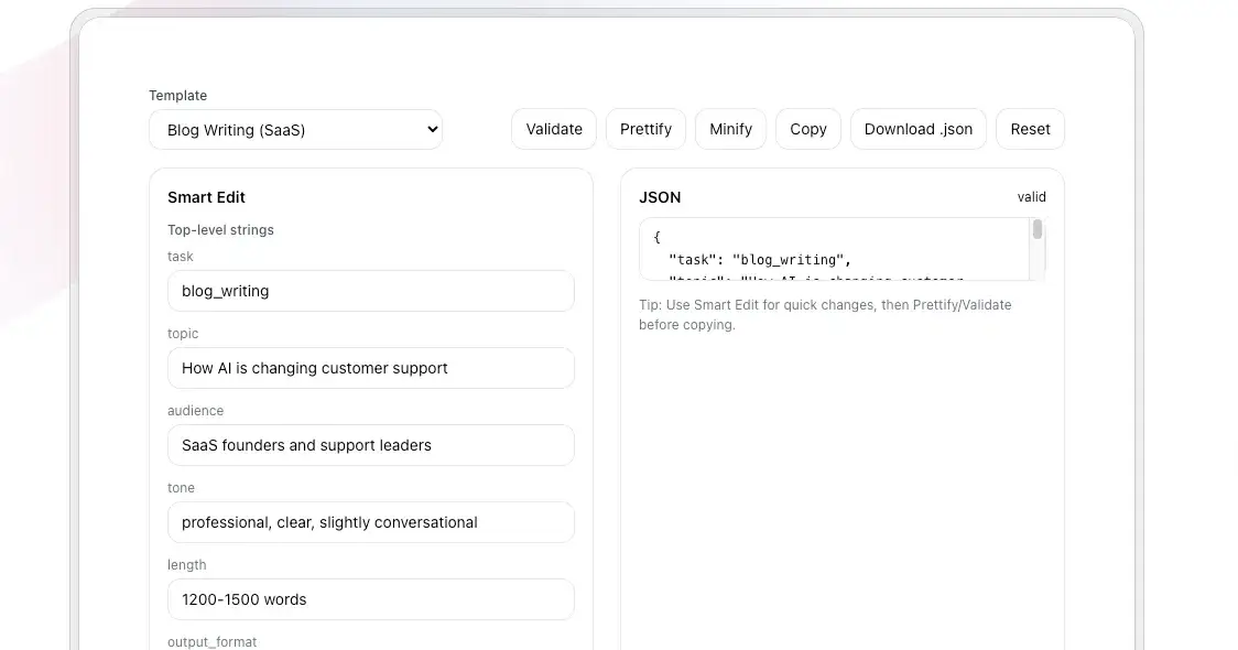 Why JSON Prompts Are the Future of AI Automation (And How I Built a Free Tool to Prove It)