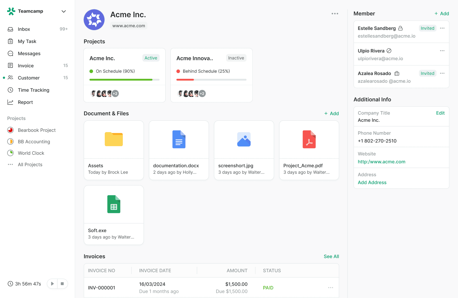 Teamcamp - Project Management Application image 3