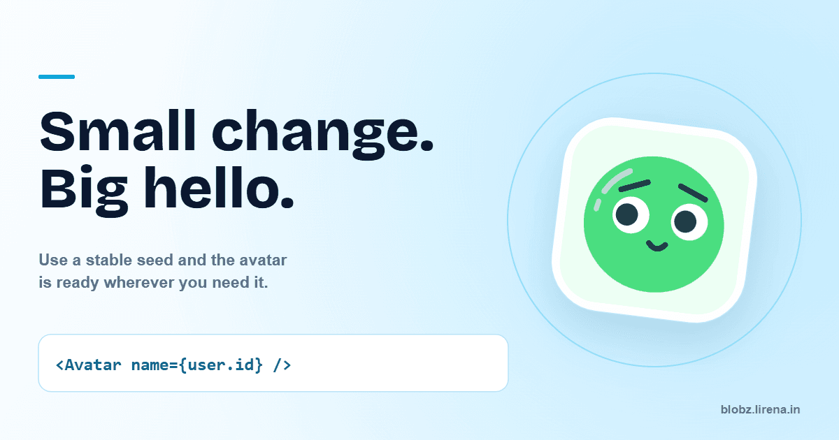 Blobz: deterministic avatars worth keeping image 3