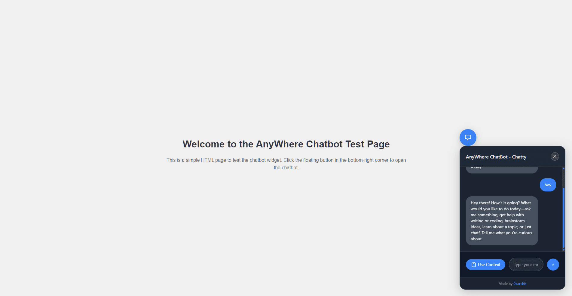 AnyWhere Chatbot - Chatty image 2