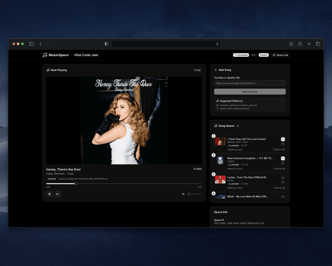 MusicSpace - Collaborative music streaming image 2