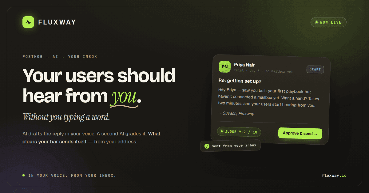 Fluxway — your users should hear from you image 2