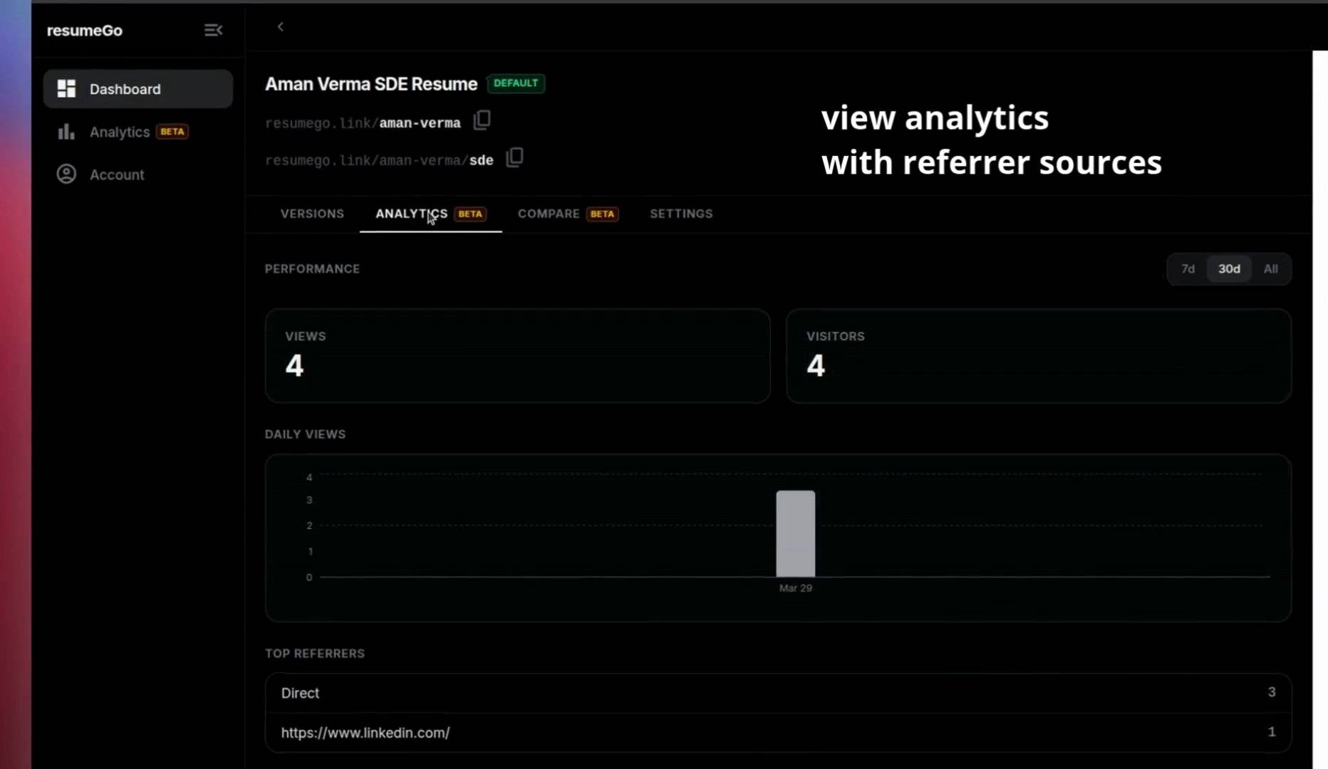 resumeGo - Your Resume, One Link Away image 5