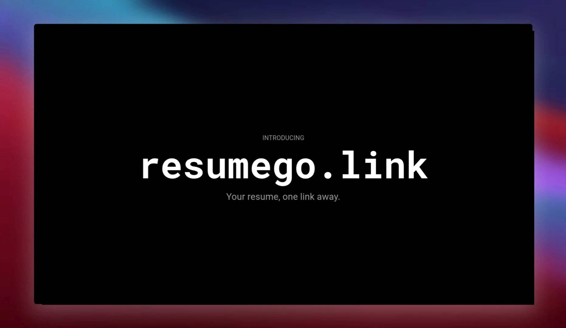 resumeGo - Your Resume, One Link Away image 2