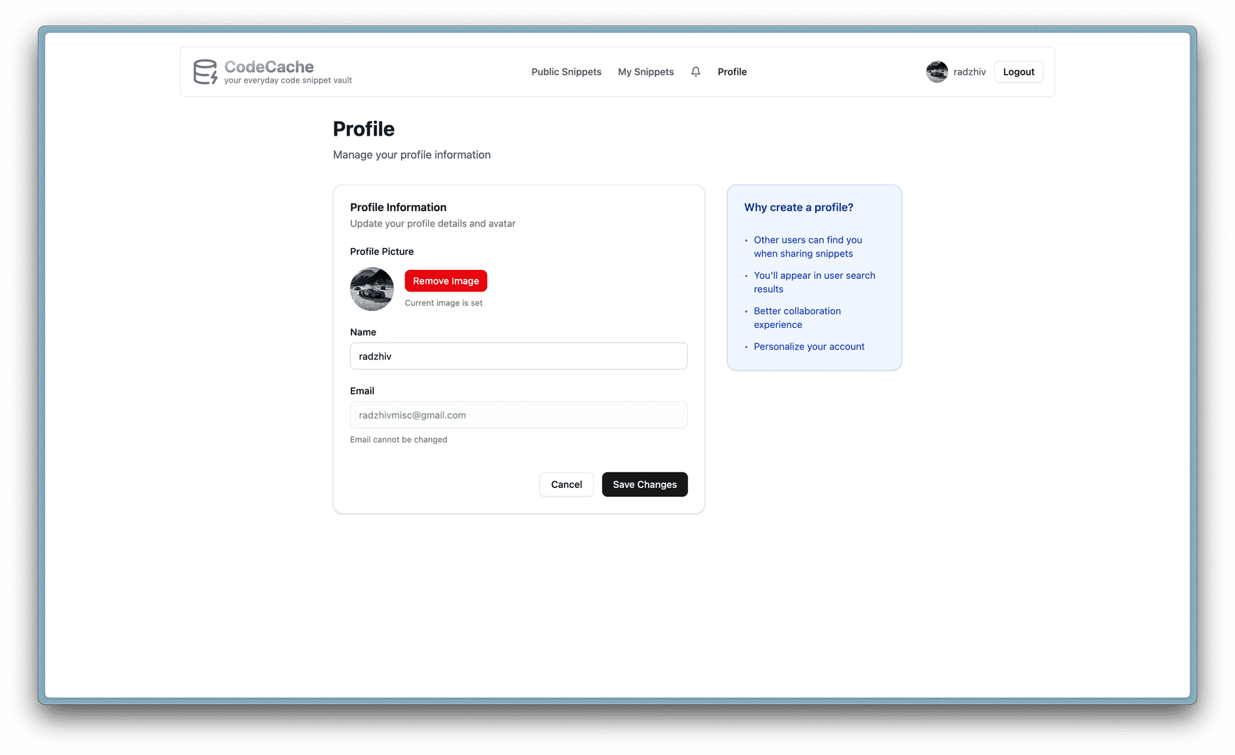 CodeCache - Your Code Snippet Vault image 3