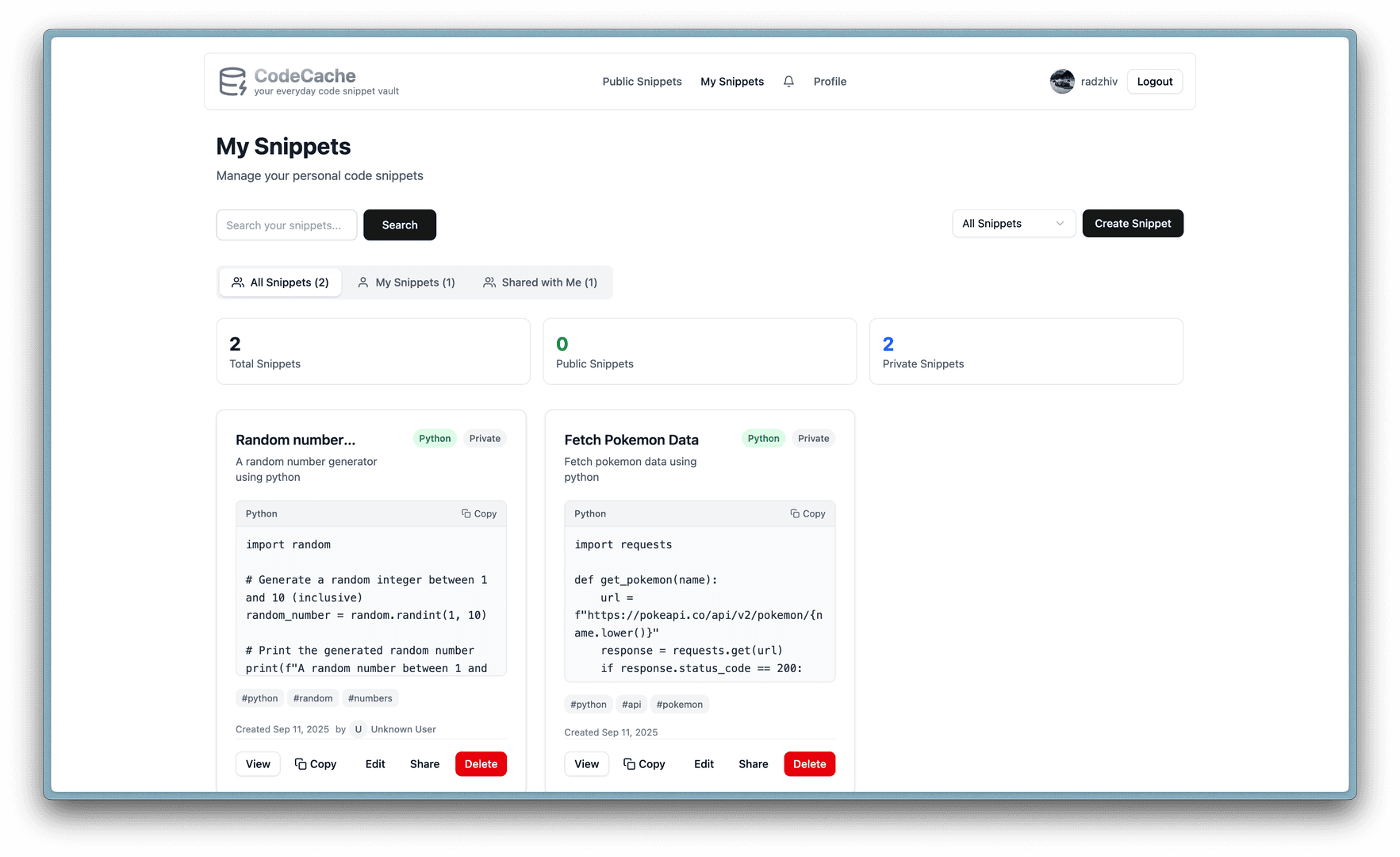 CodeCache - Your Code Snippet Vault image 2