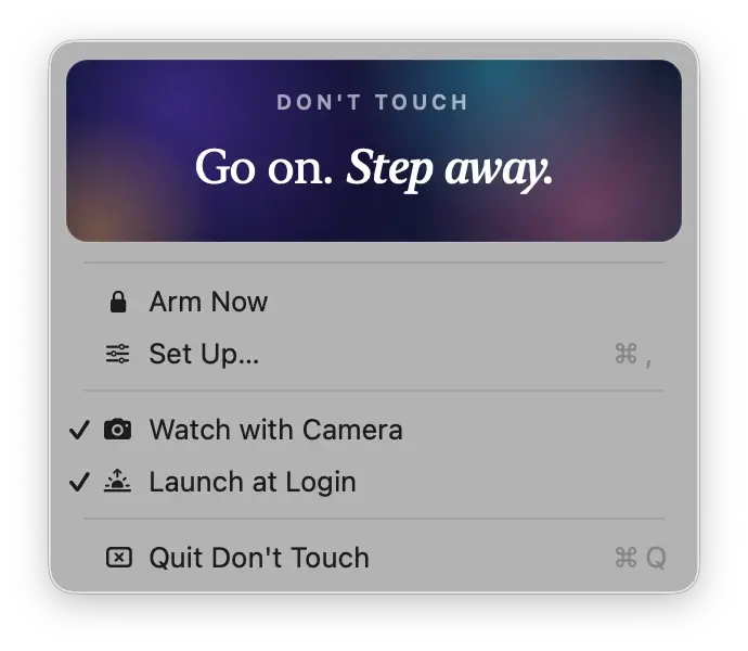 Don't Touch – screaming Mac laptop alarm image 2
