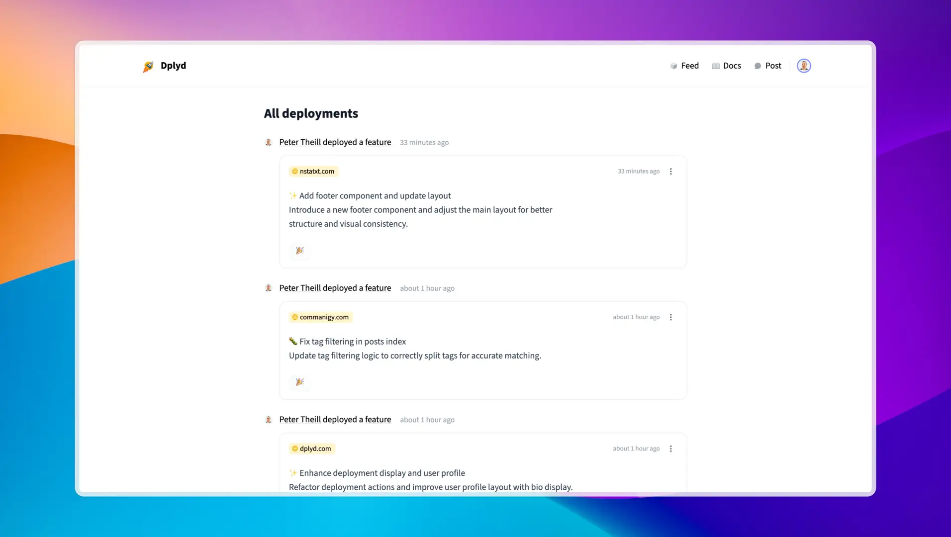 Dplyd screenshot 1