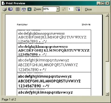 FontLister image 2