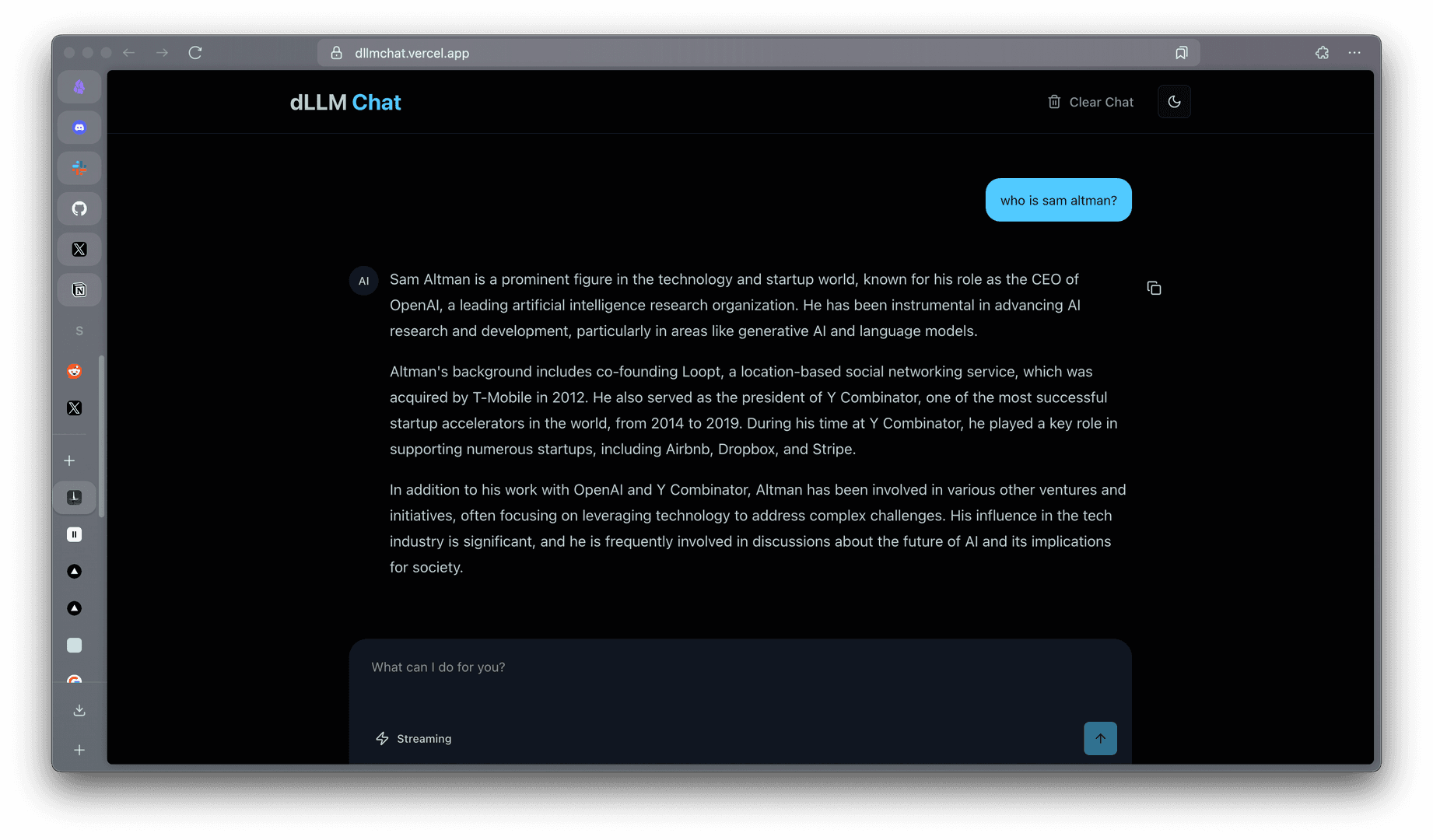 dLLM Chat - Fastest AI Chat Inference image 2