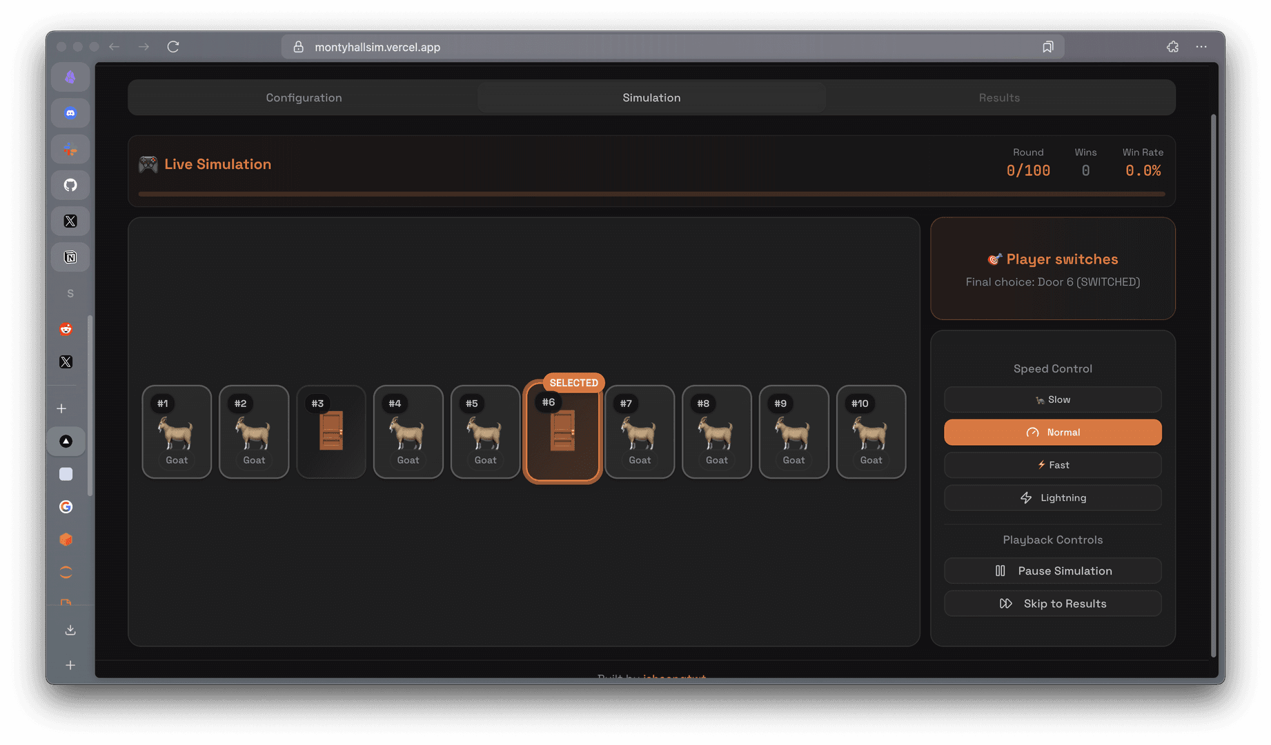 Monty Hall Problem Simulator image 4