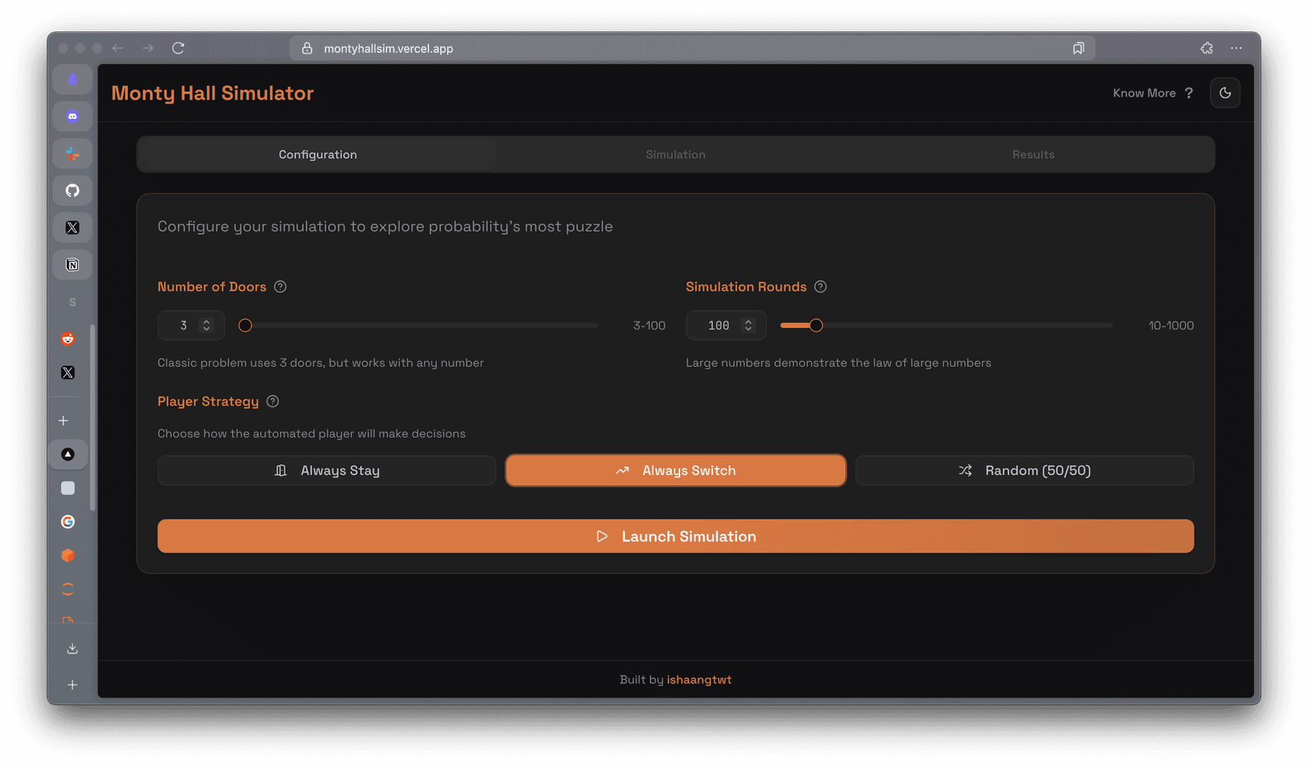 Monty Hall Problem Simulator image 3