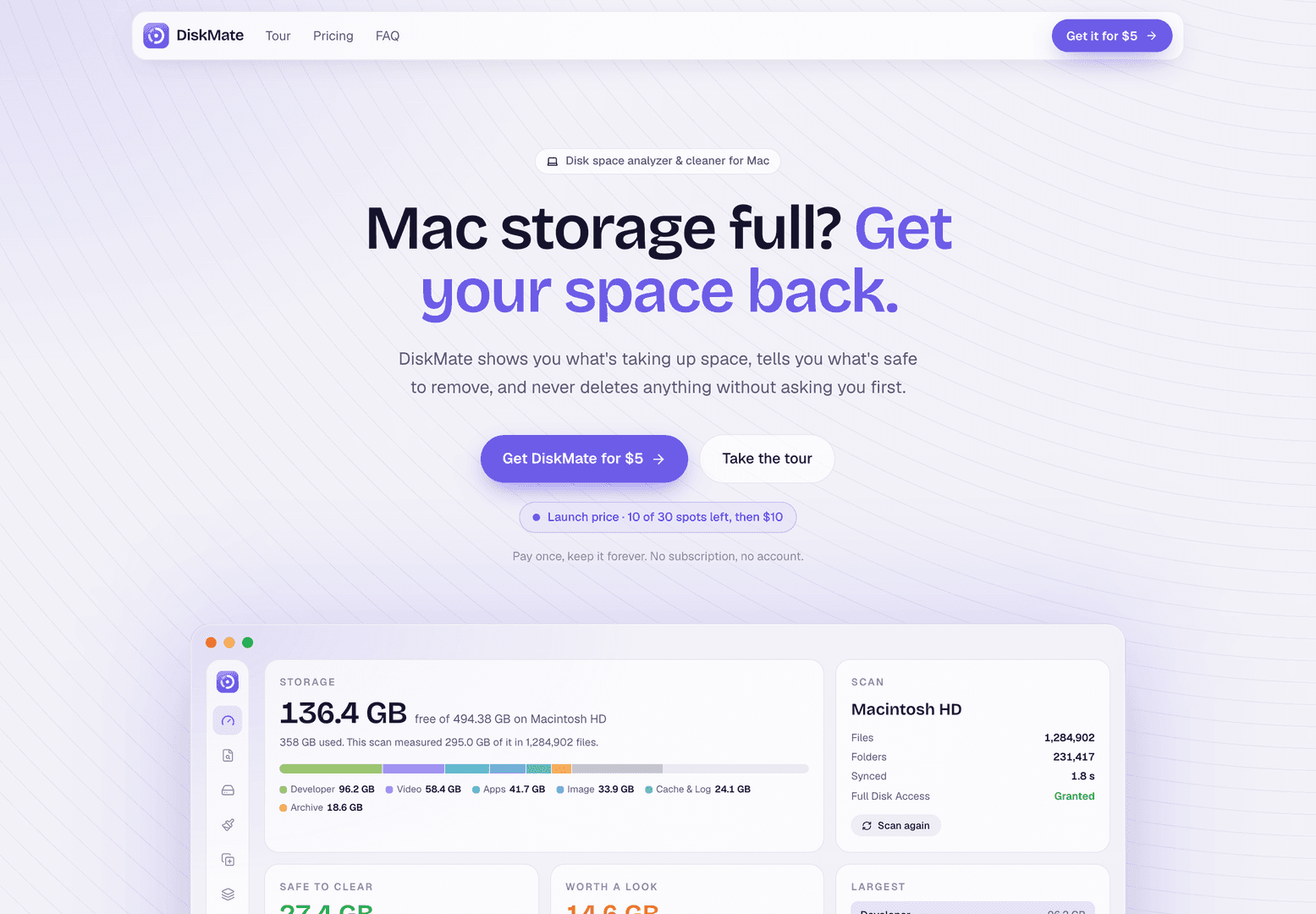 DiskMate - Mac storage full? Free up space. image 4