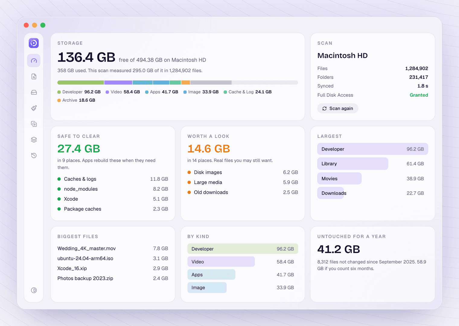 DiskMate - Mac storage full? Free up space. image 3