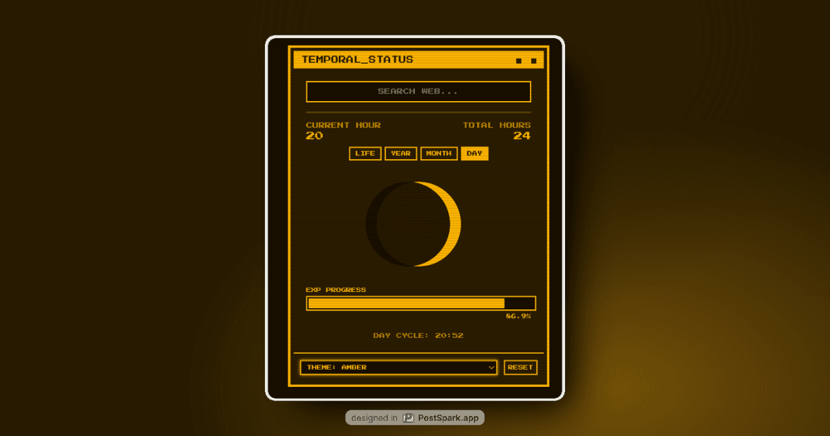 Retro Life: Progress & New Tab image 2