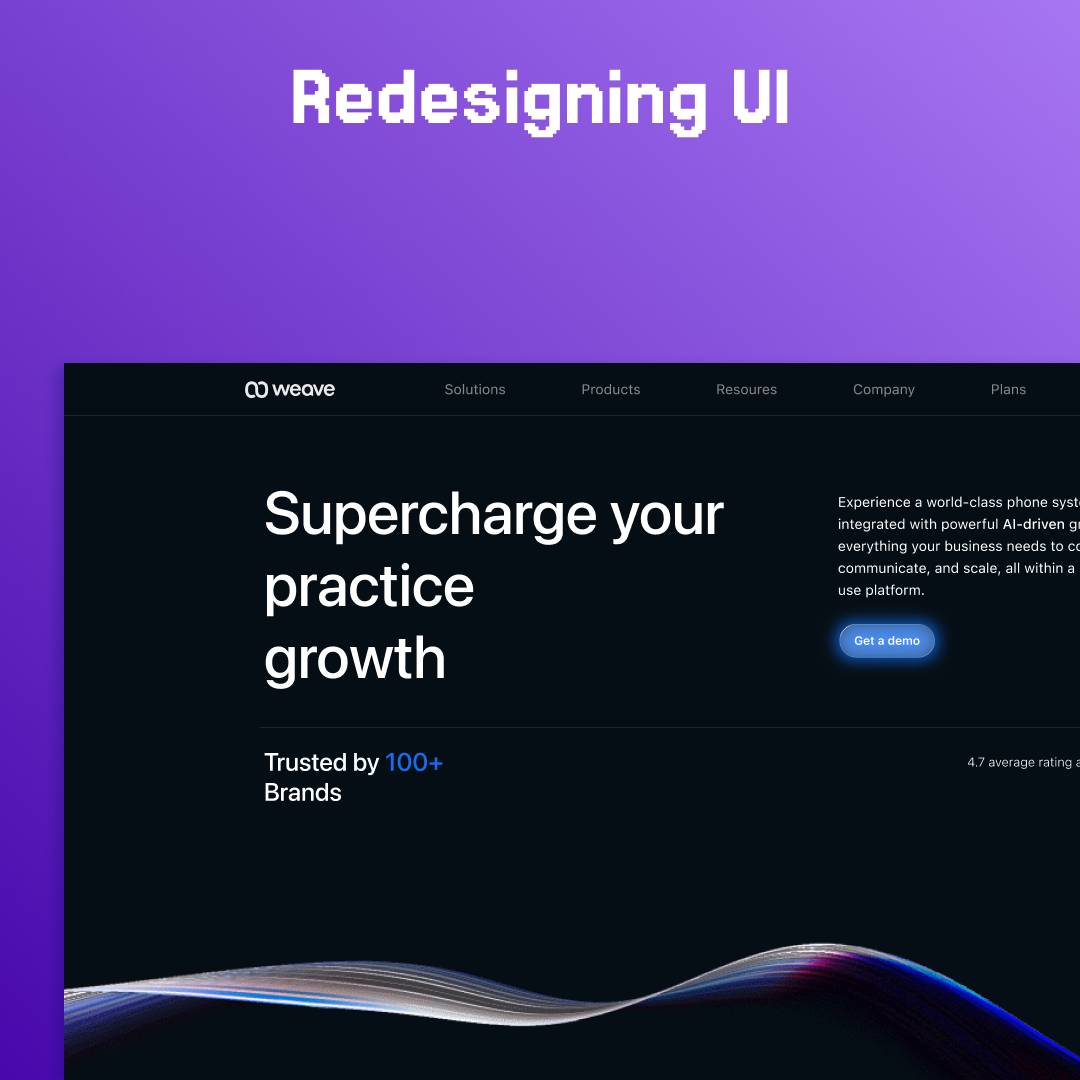 Redesign Weave Home page image 2