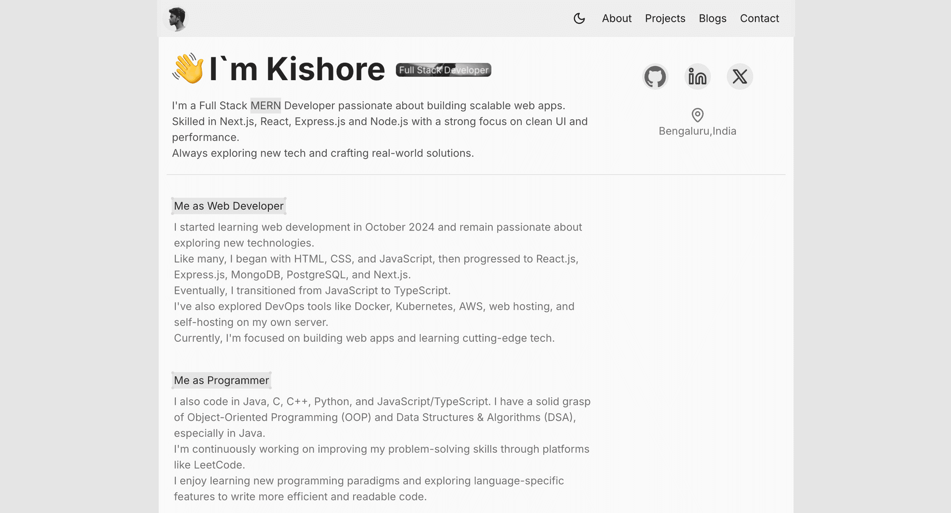 Kishore | Portfolio image 1