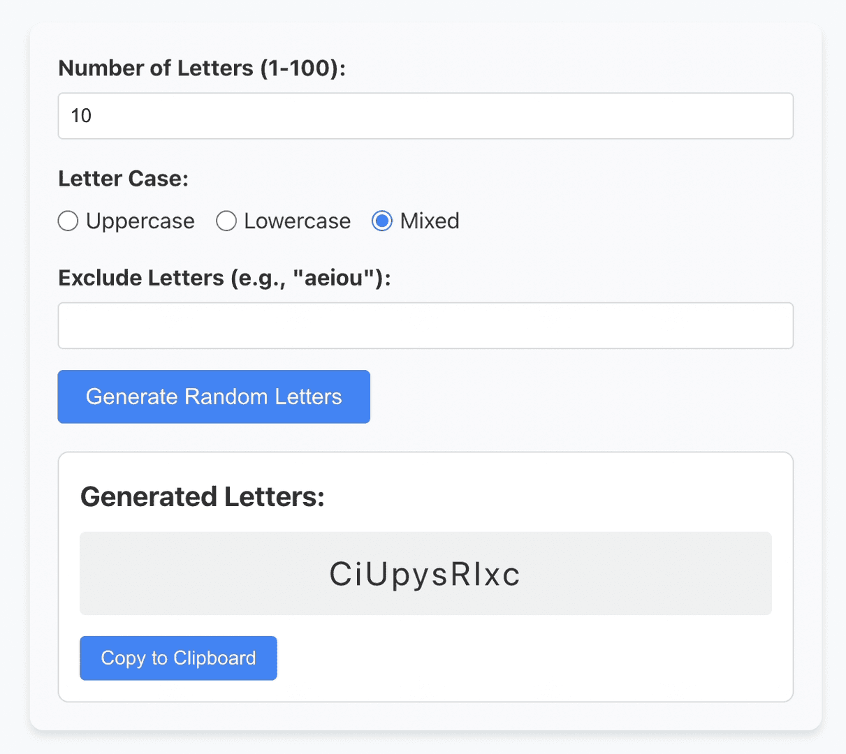 Random Letter Generator image 1