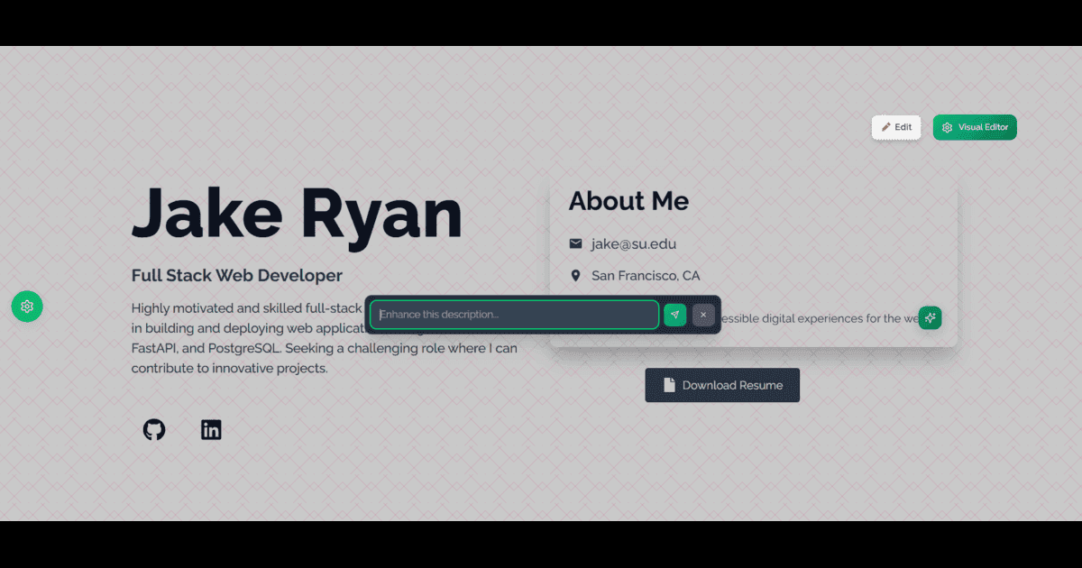 CraftFolio – Resume to Portfolio in Seconds image 5