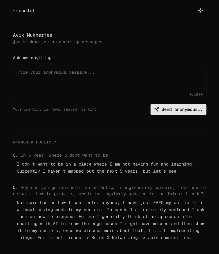 Candid — Anonymous messages, honestly image 1