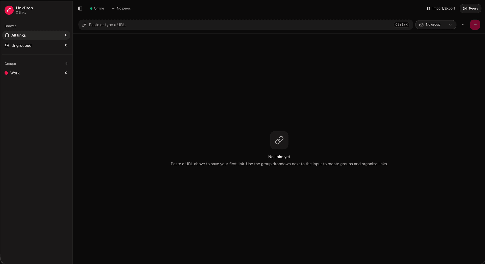 LinkDrop - Local-First Link Manager image 1