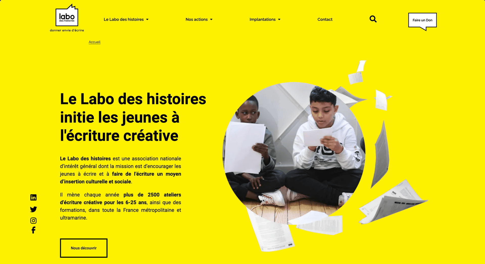 Labo des histoires