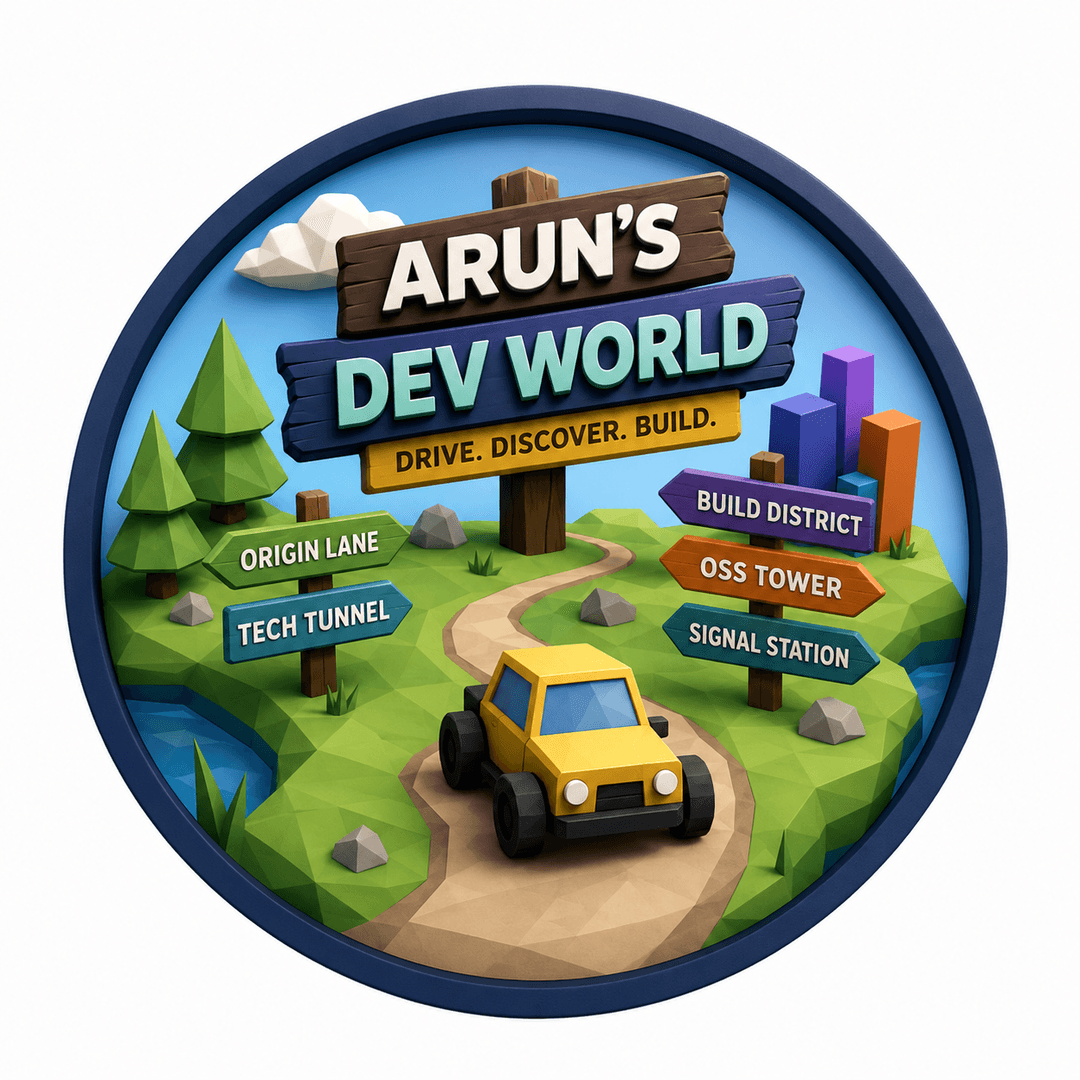Arun’s Dev World - 3D Portfolio