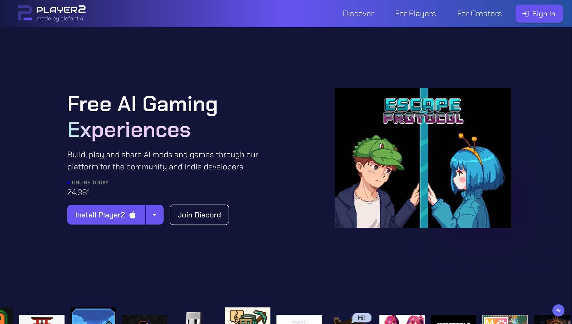 Player2 - Free AI Games! image 1