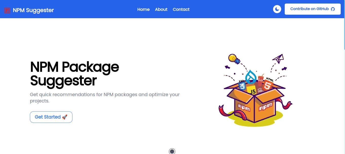 NPM Suggester