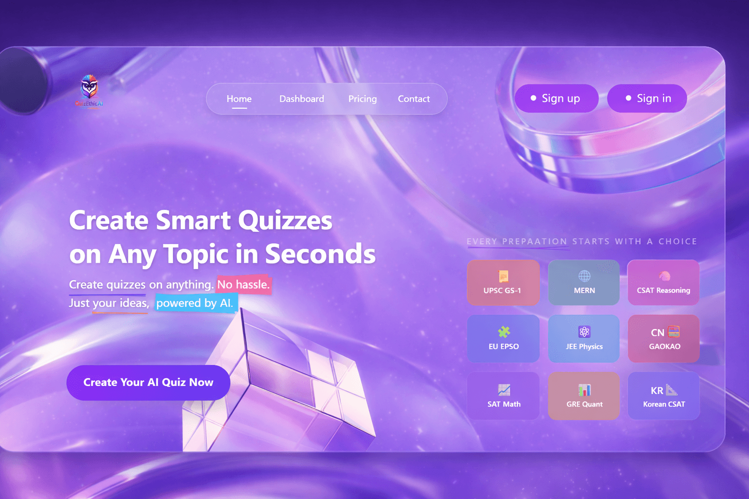 Quizethic AI - AI-Powered Quiz platform image 1