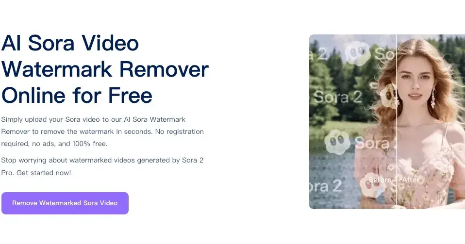 How to remove Sora watermarks? This free AI tool can solve the problem with just one click!
