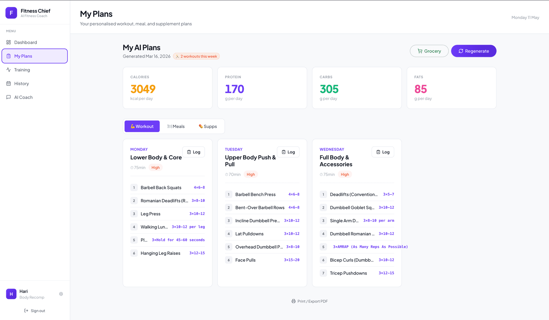 Fitness Chief - AI Fitness Coach image 3