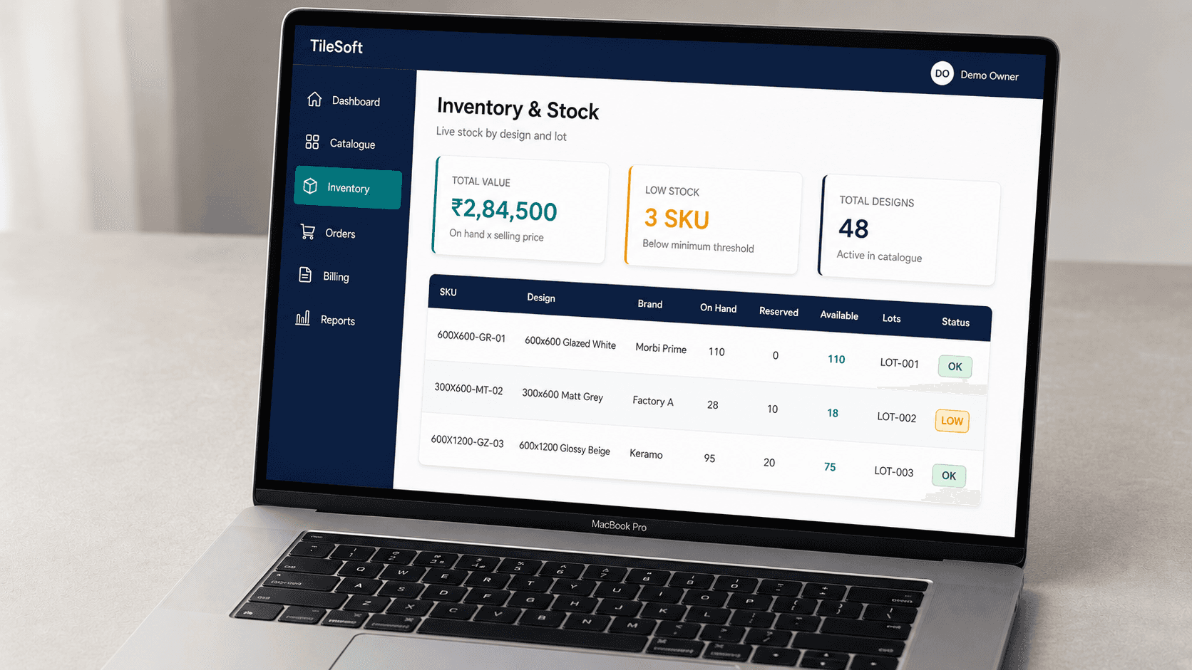 TileSoft — Tile Dealer Management System image 1