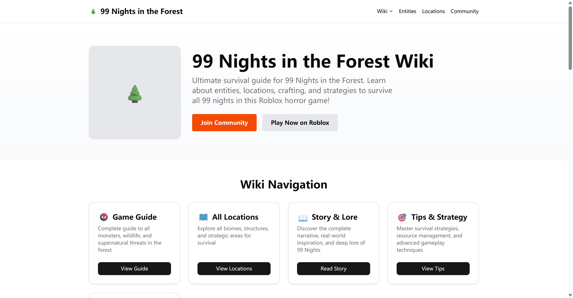 99 Nights in the Forest Wiki image 1
