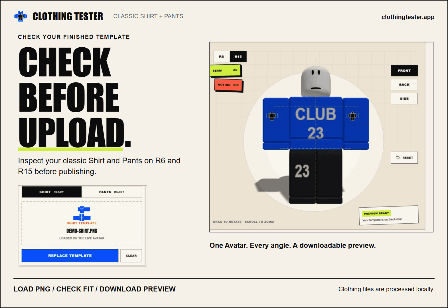 Clothing Tester image 2