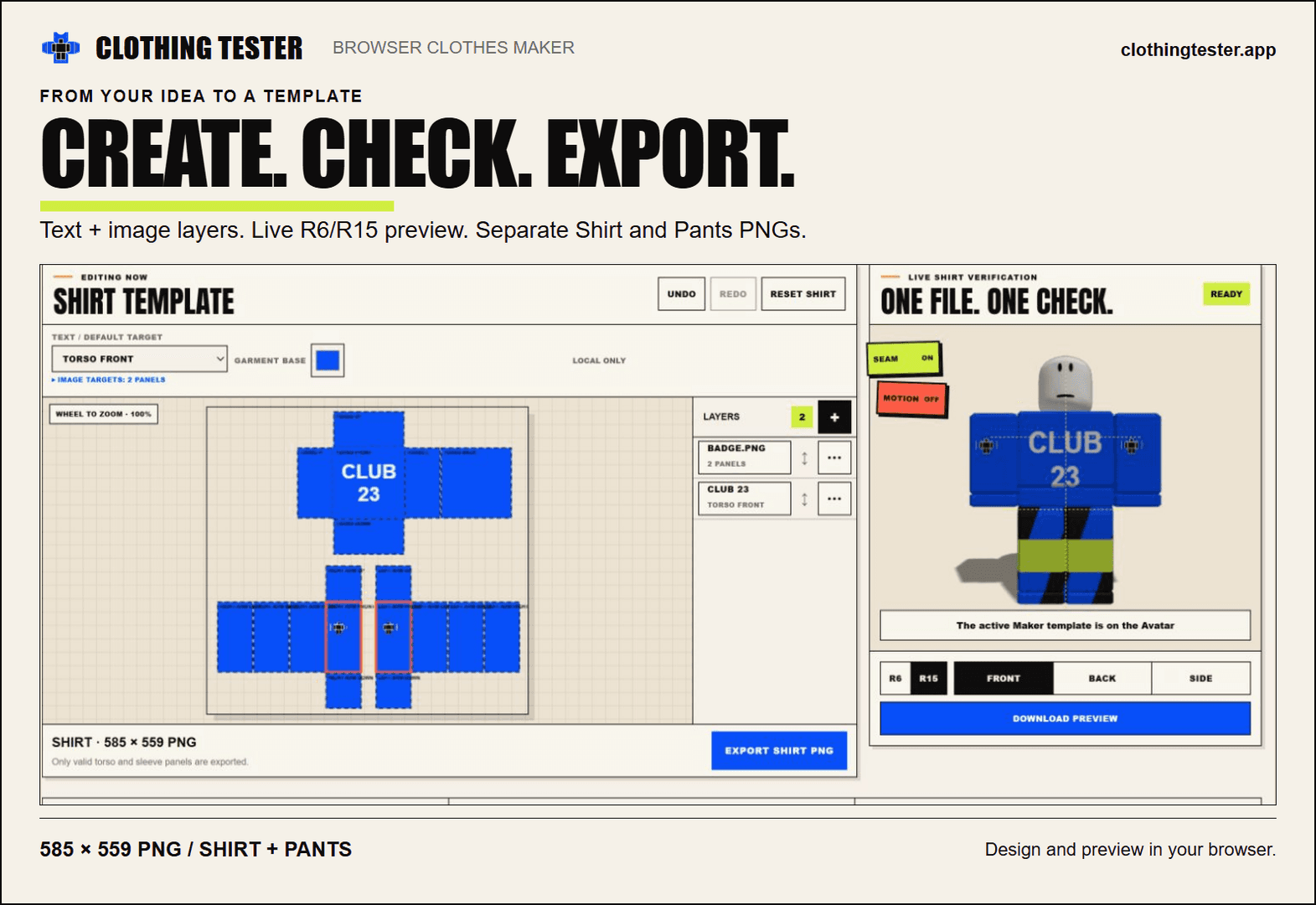 Clothing Tester image 3